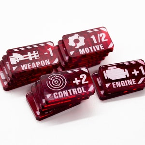 Acrylic Critical Token Set - BattleTech Alpha Strike Compatible