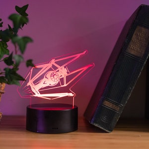 Tie Interceptor Laser Cut LED Lamp