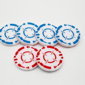 Acrylic Double Sided Legion Objective Tokens