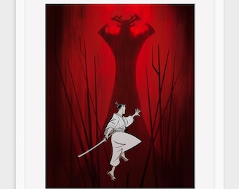 Samurai Jack 18x24 Art Poster - By Wade Piche