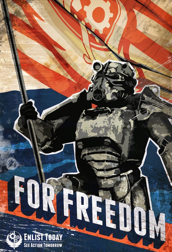 Sprede heldig mikro Fallout Inspired Propaganda Poster Set - Etsy Sweden