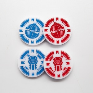 Acrylic Double Sided Legion Character Bomb Tokens
