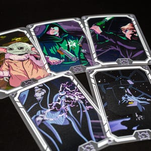JCC Star Wars illimité | GCC | Cartes à jeton en plastique Force pleine taille compatibles