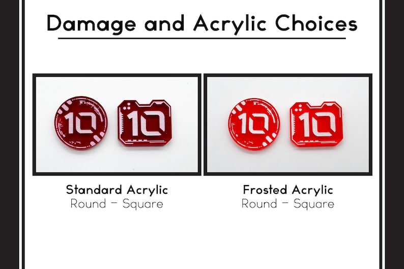 Premium Acrylic Experience Token Set SW Unlimited TCG CCG Compatible image 3