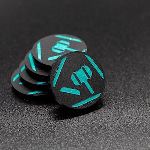 Acrylic Judgement Token Set - MCP Crisis Protocol Compatible