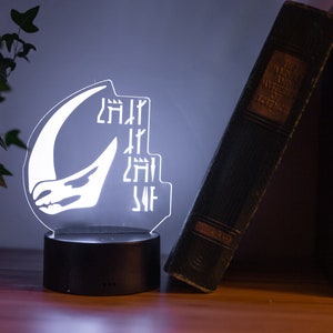 Mandalorian Mudhorn This is the Way Laser Cut LED Lamp