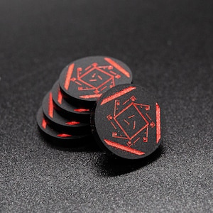Acrylic Hex Token Set - MCP Crisis Protocol Compatible