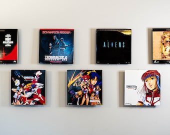 Adjustable Acrylic Record Display Wall Mount Album Vinyl Comic Book Magazine Laser Disc LP 45  - Hardware Included