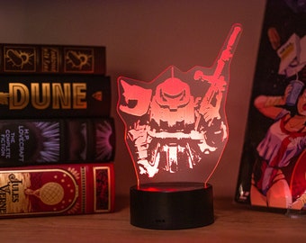 Gundam Zeon Zaku Laser Cut LED Lamp