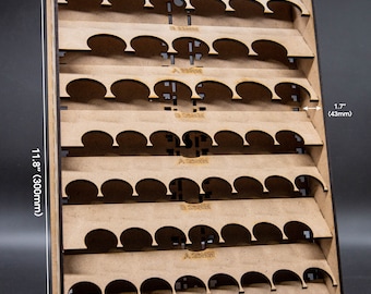 UC Wall Paint Organizer for Scale Modeling Storage | Gunpla | Hobbies | Wargaming | Mounting Hardware Included