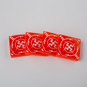 Acrylic Token Set - Frosted Ion Token Set - Limited Run