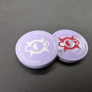 Conjunto de fichas de la Fuerza acrílicas premium - SW Unlimited TCG / CCG / Compatible