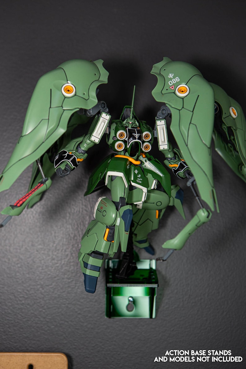 1/100 and 1/144 HG MG RG Gundam Gunpla Scale Model Acrylic Display Wall Mount for Action Bases 2/4 and 5 image 3