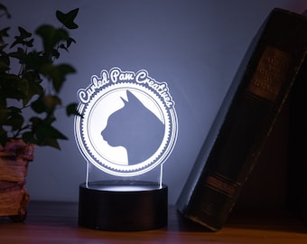 Custom Emblem Laser Cut LED Lamp