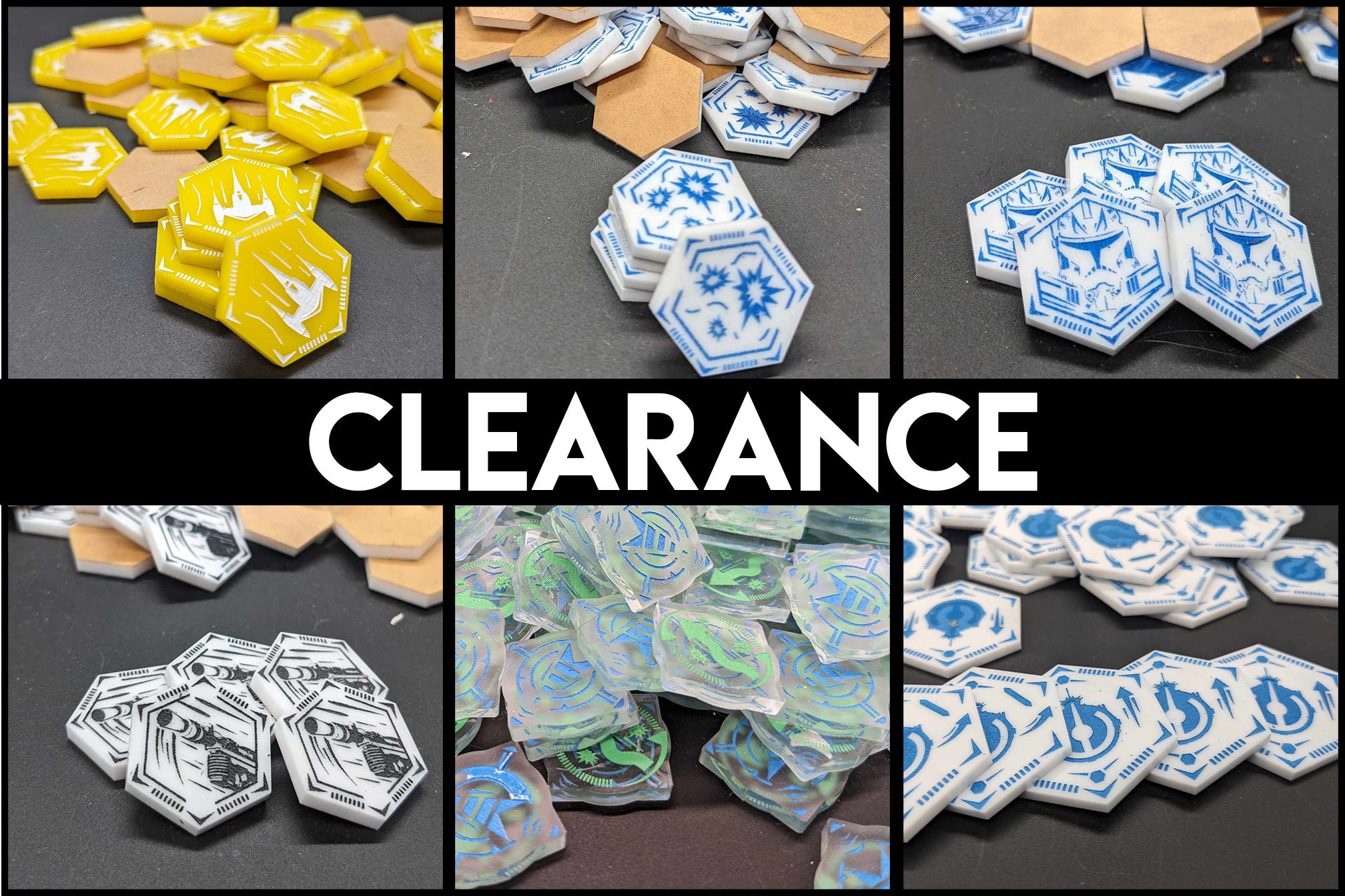 CLEARANCE Acrylic X-Wing Tokens #2