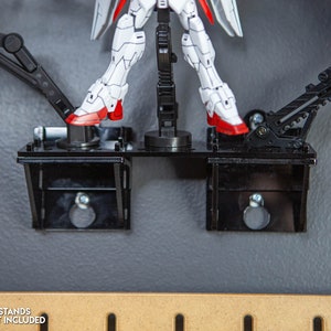1/100 and 1/144 HG MG RG Gundam Gunpla Scale Model Acrylic Display Wall Mount for Action Bases 2/4 and 5 image 2