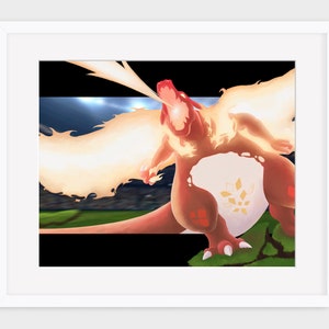 Charizard - 18x24 Art Poster - By Wade Piche