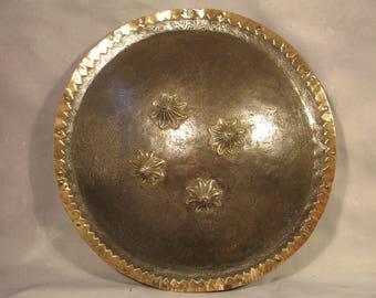 Antique C19th Vintage Fine Indo Persian Islamic Dhal Battle Shield C1800