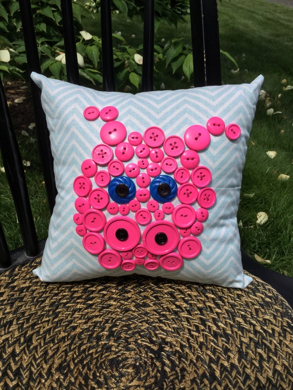 Pillow - Piggy Buttons Pillow - #QP-50