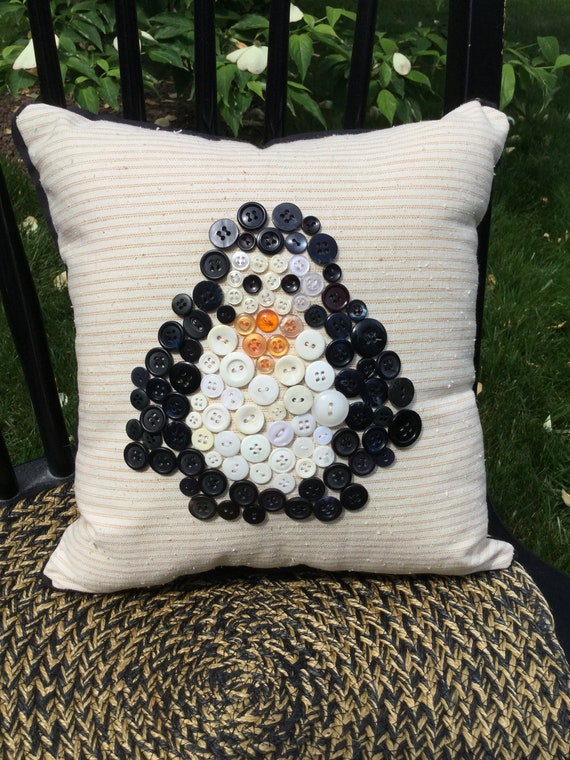 Pillow - Penguin Buttons Pillow - #QP-49