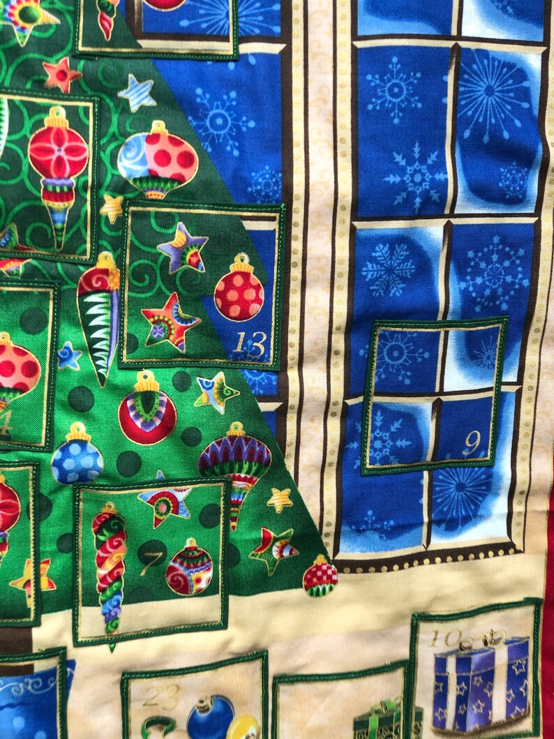 Advent Calendar Christmas Tree Quilted Advent Calendar Etsy