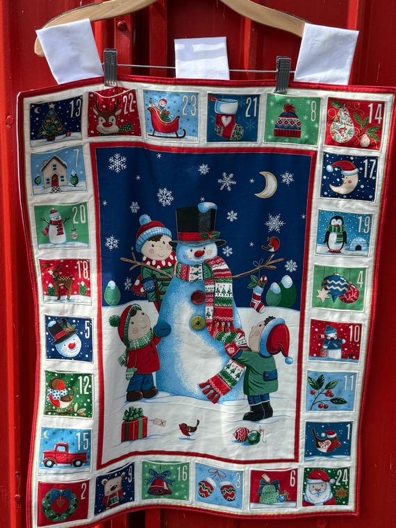 Advent Calendar - Fancy Snowman Quilted Advent Calendar - #AC-175