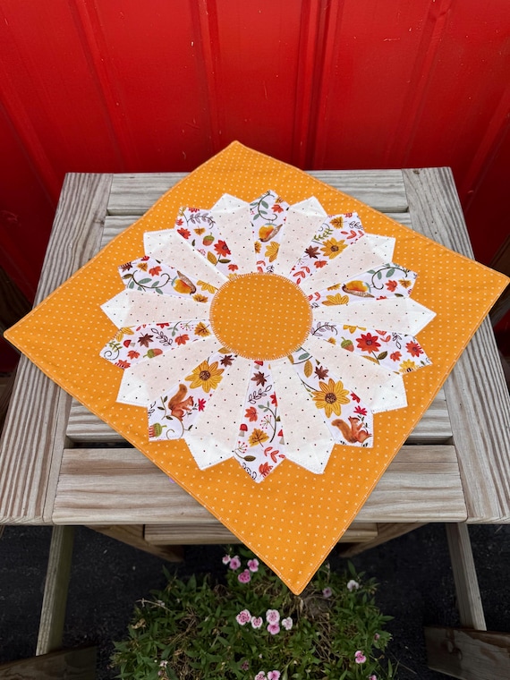 Table Topper - Fall Frenzy Quilted Table Topper - #QR-83