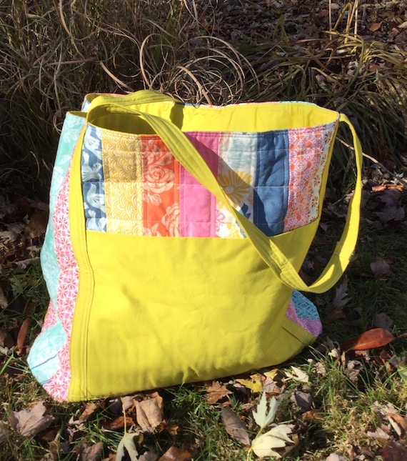 Tote Bag - Yellow Early Bird Quilted MegaBag - #MB-03