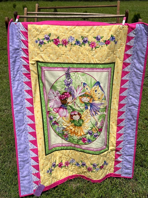 Baby Quilt - Fairy Time Baby Quilt - #BQ-37