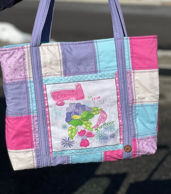 Tote - Signature Collection - Beauty Is From Within Quilted MegaBag - #MB-58