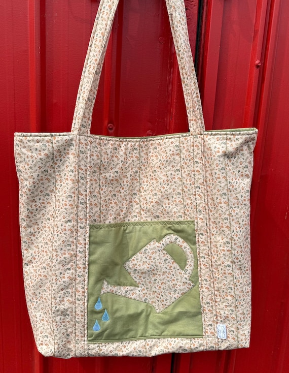 Tote - Watering Can Time Signature Collection Quilted MegaBag - #MB-75