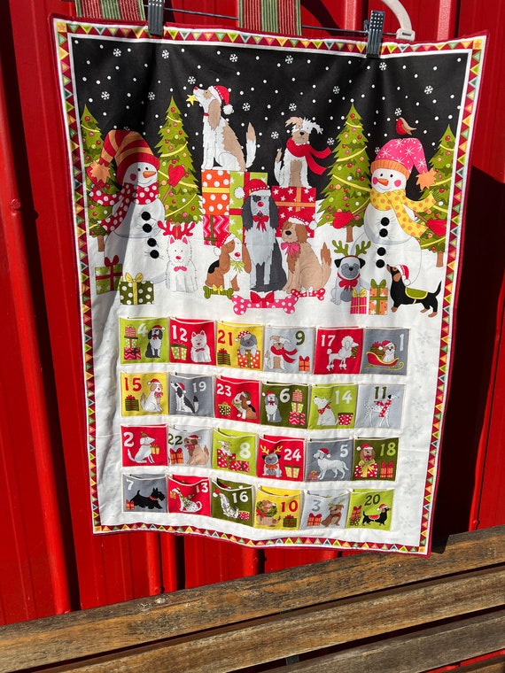 Advent Calendar- Waggy Christmas Quilted Advent Calendar - #AC-131