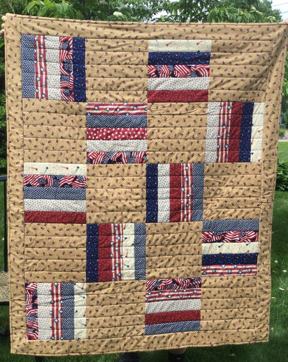 Quilt - Patriotic Rails Quilt - #LQ-20