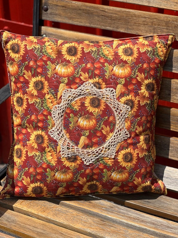 Pillow Set - Harvest Lace Quilted Pillow Set - #QP-167