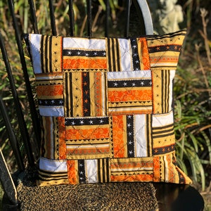 Pillow - Raggedy Witchy Stripes Quilted Pillow - #QP-91