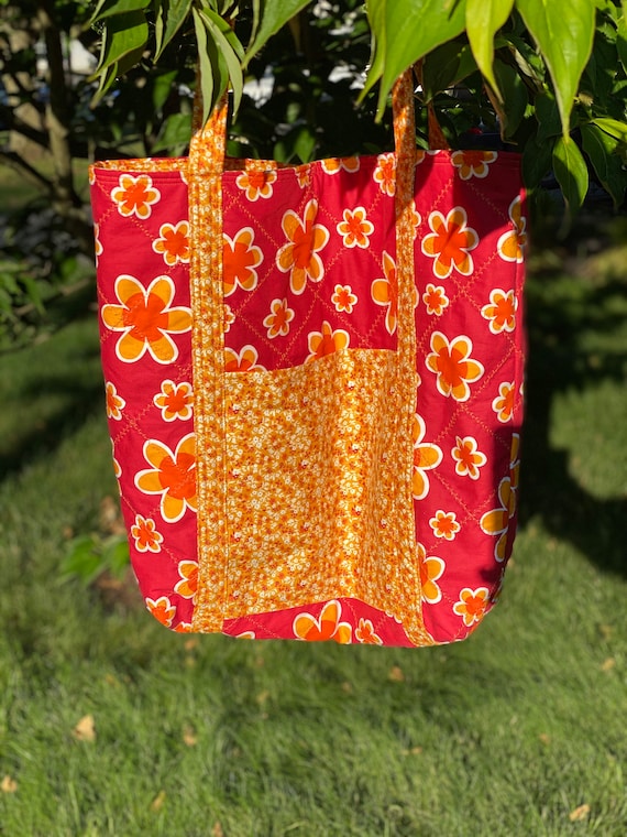 Tote - Groovy Orange Quilted MegaBag - #MB-40