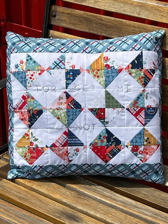 Pillow - Forget Me Not Quilted Pillow Set - #QP-166