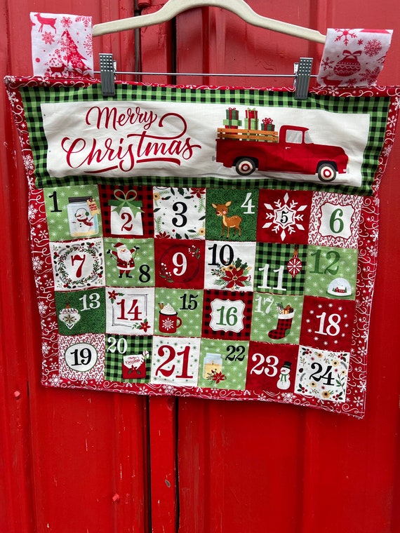 Advent Calendar - Country Christmas Quilted Advent Calendar - #AC-151