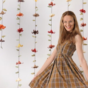Paper Lily Flower Garland (priced per strand)