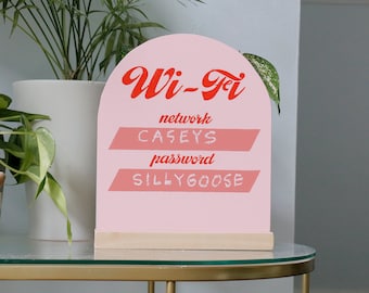 Wi-Fi Login Guest Sign (pink)