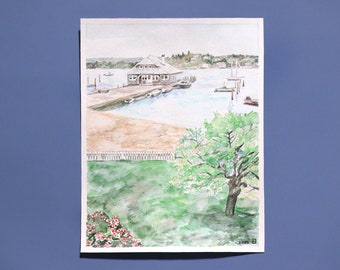 Peinture de paysage à l'aquarelle de votre propre photo !