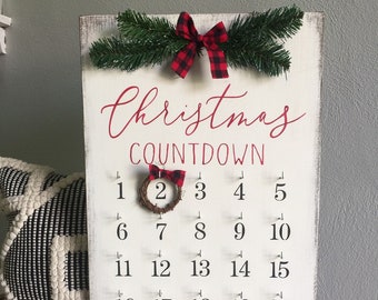 christmas decor christmas countdown christmas sign farmhouse christmas wooden sign holiday decor countdown sign buffalo plaid decor - Farmhouse Christmas Decor christmas decor christmas countdown christmas sign farmhouse christmas wooden sign holiday decor countdown sign buffalo plaid decor - Farmhouse Christmas Decor