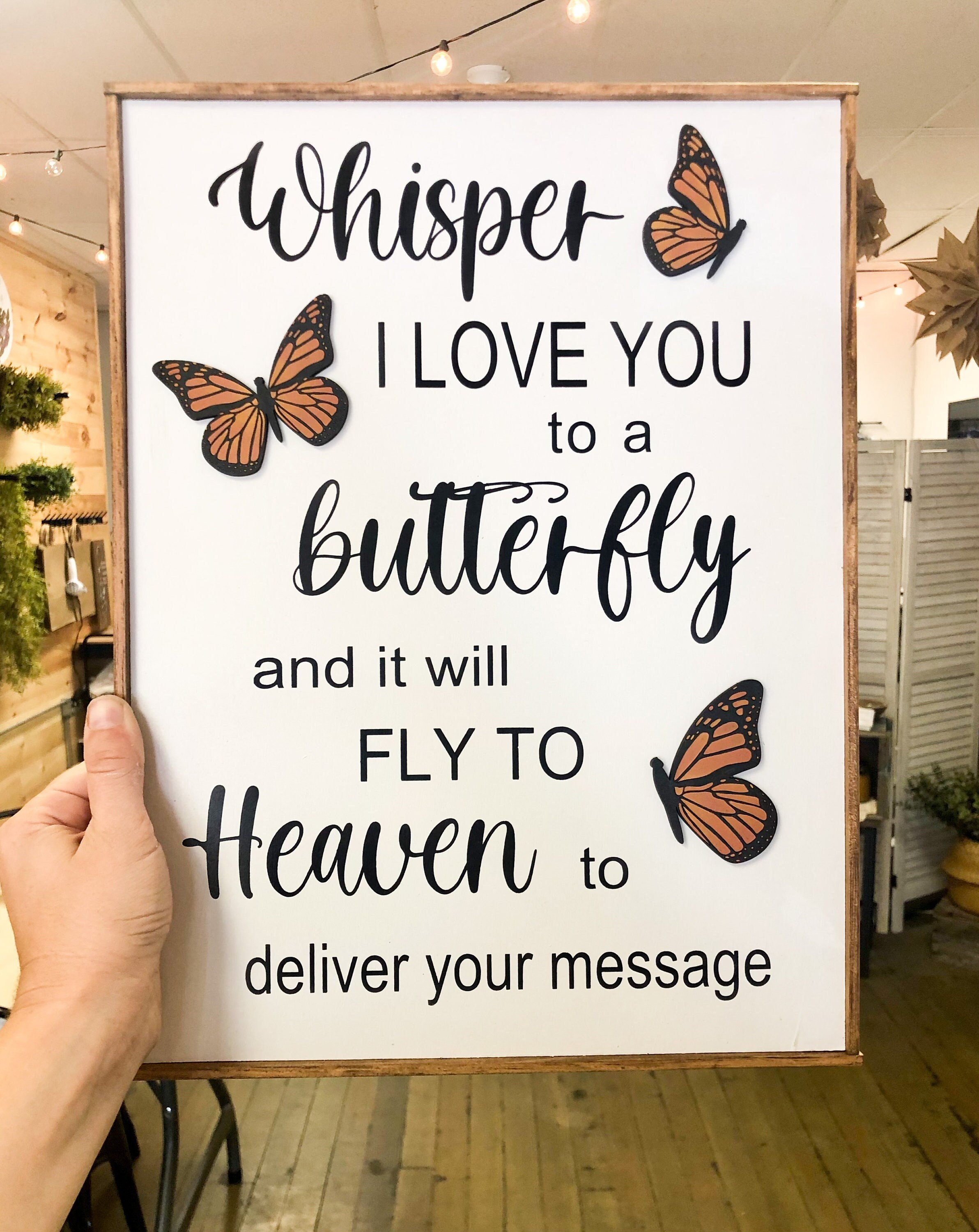【中古】 Butterfly Pendant Commemorative Hanging Decoration With Letters ...