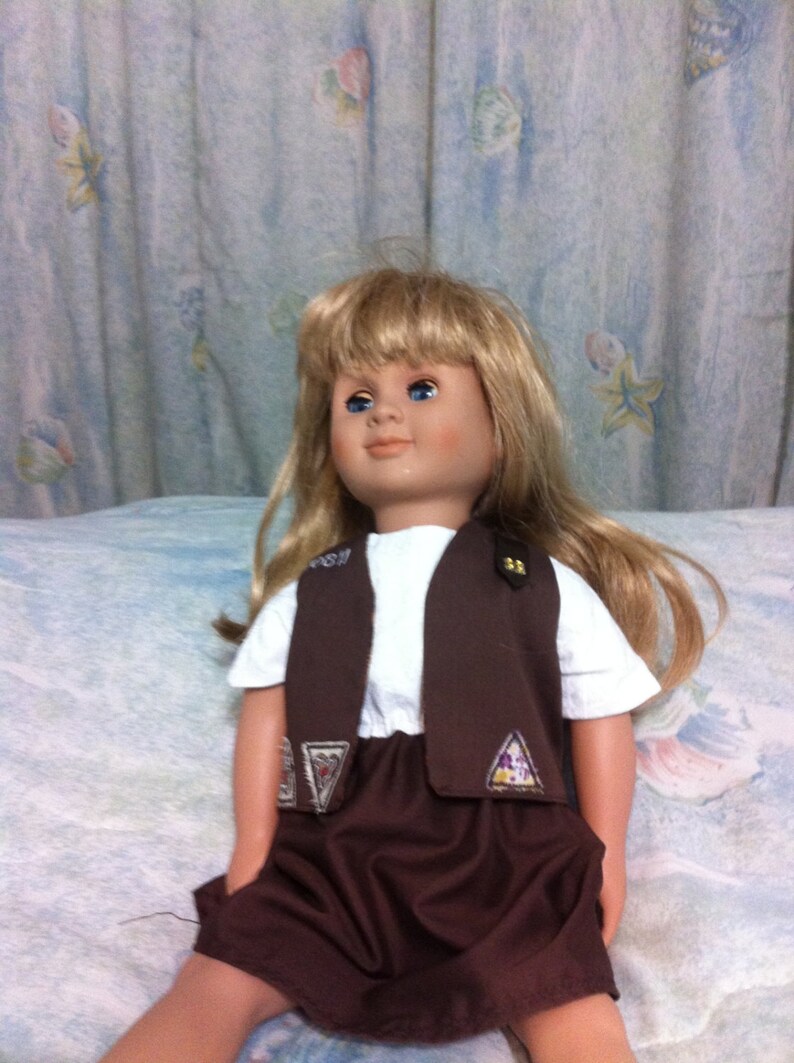 Brownie Girl Scout Uniform for American Girl Size Doll With Etsy