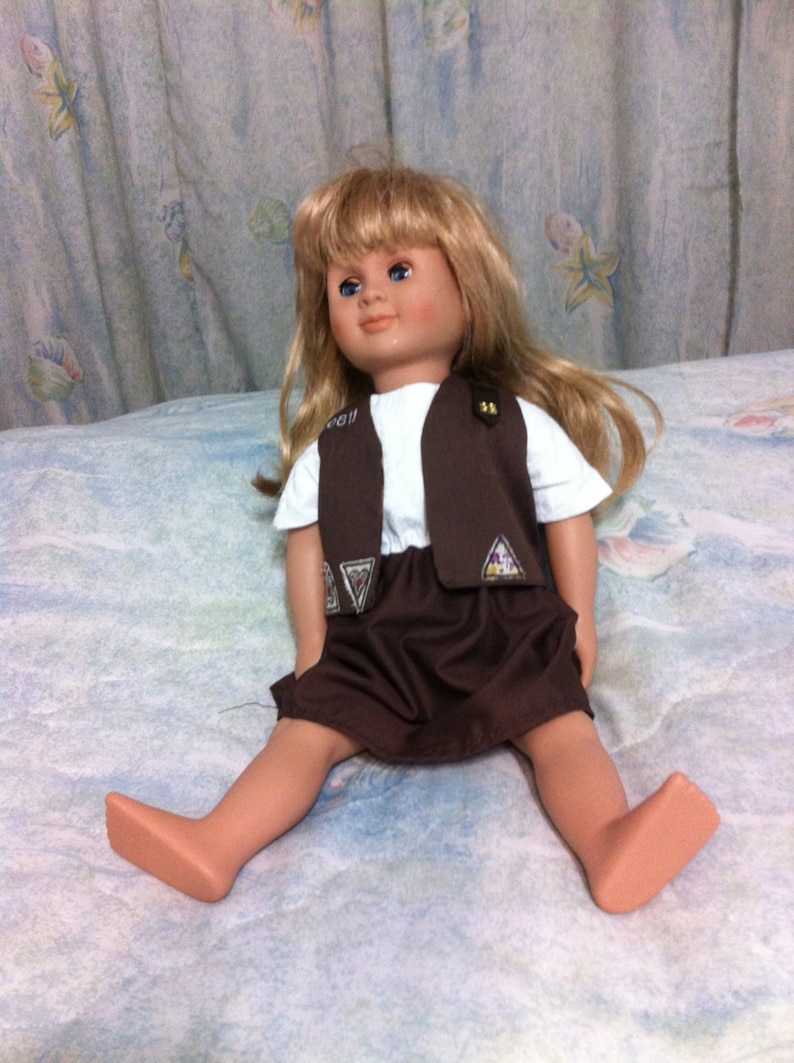 Brownie Girl Scout Uniform for American Girl Size Doll With Etsy