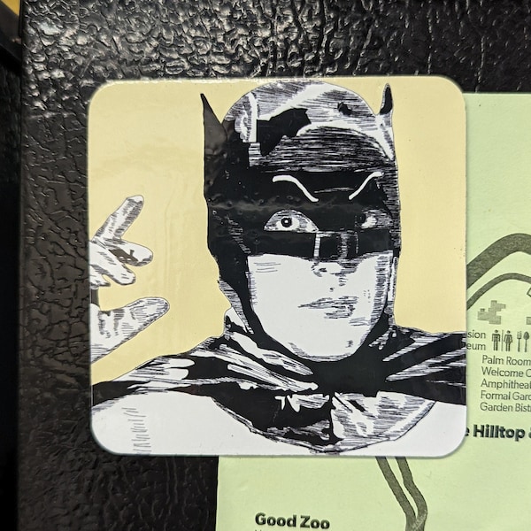 Batman Magnet - Adam West - 3" x 3"