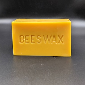1 lb Natural Beeswax Bar, Shipwreck Honey, Honey Cappings Beeswax
