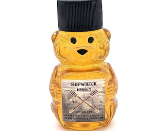 Honey Bear, Mini Bear, Shipwreck Honey, Artisan Honey, Wedding Favor, Honey Gift, 2oz bear