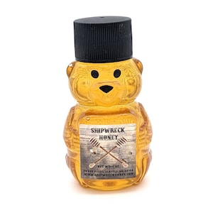 Honigbär, Minibär, Schiffswrackhonig, Handwerkerhonig, Hochzeitsbevorzugung, Honiggeschenk, 2 Unzen Bär