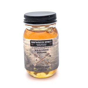 raw honey, wildflower honey, blackberry honey, small jars, stocking stuffer, holiday honey